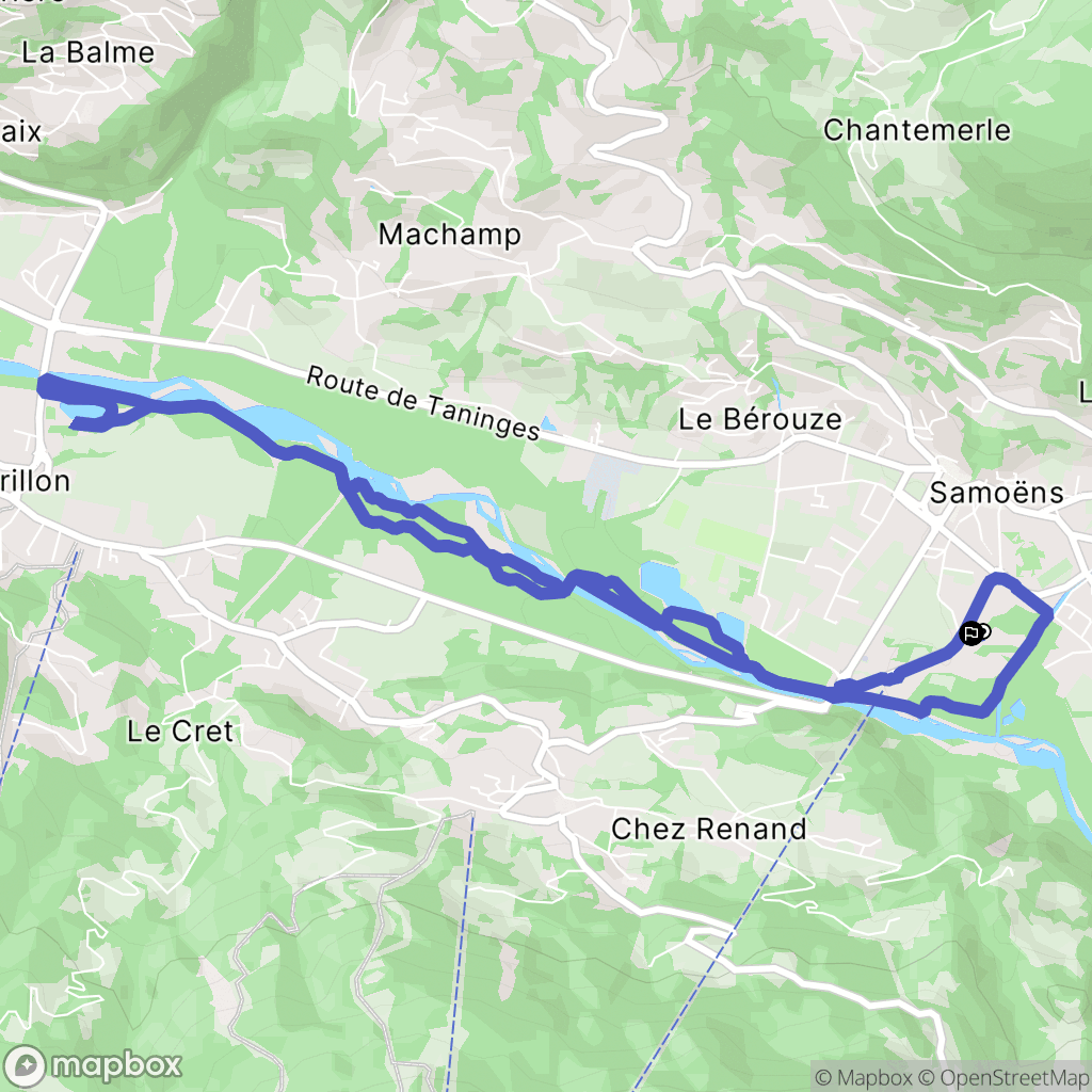 Samoëns : carte du parcours de randonnée - France