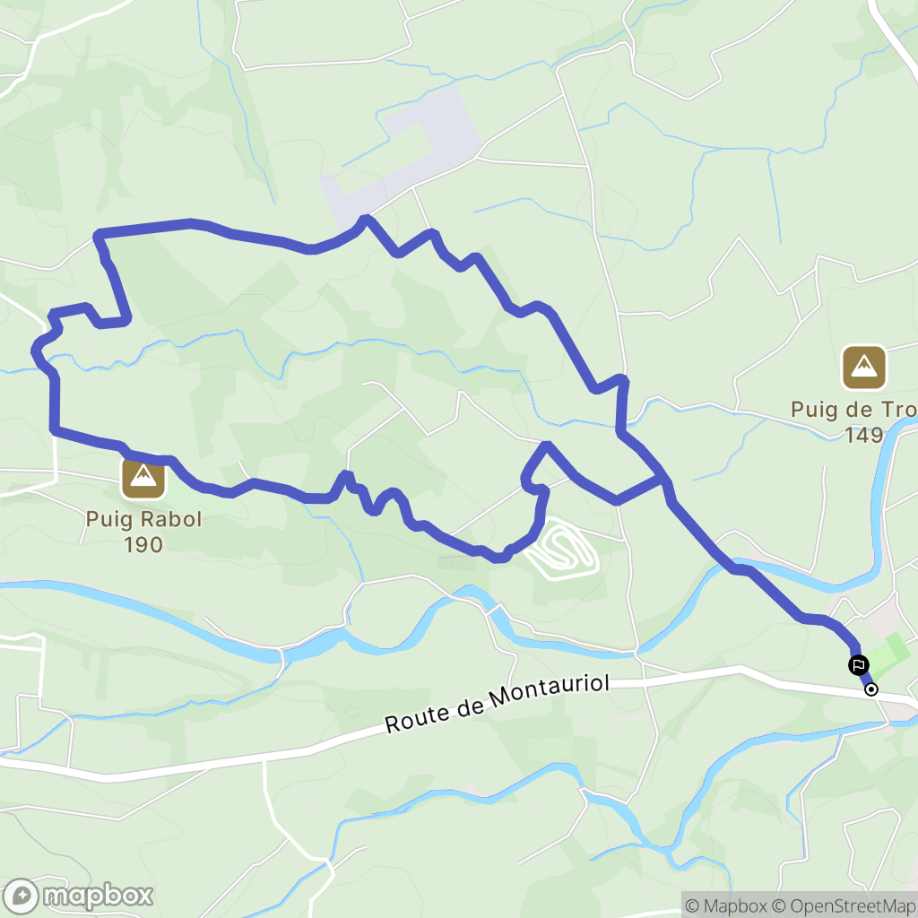 Fourques : carte du parcours de randonnée - France