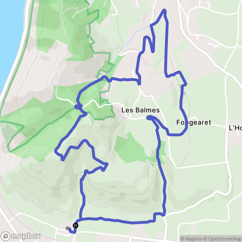 Tain-l'Hermitage : carte du parcours de randonnée - France