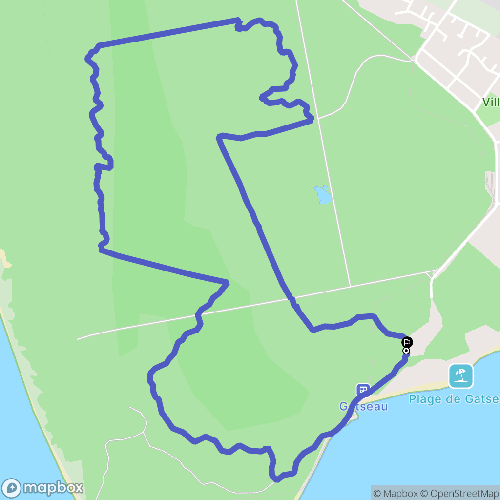 Saint-Trojan-les-Bains : carte du parcours de randonnée - France