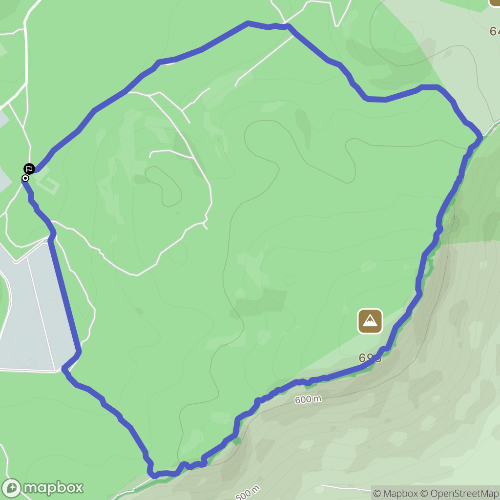 Néoules : carte du parcours de randonnée - France