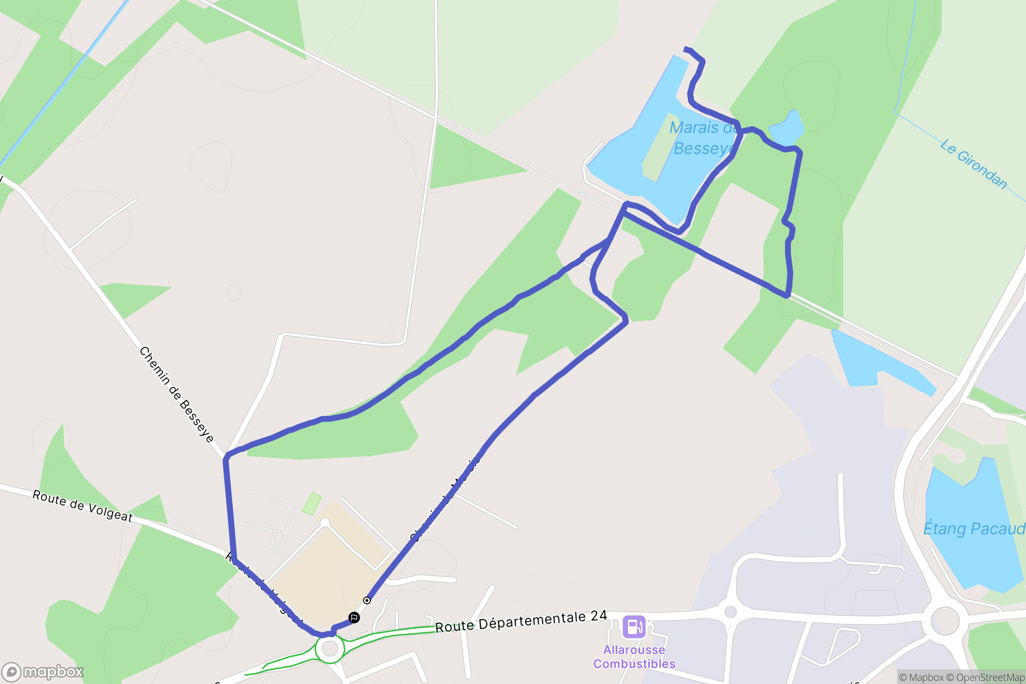 Villemoirieu : carte du parcours de randonnée - France