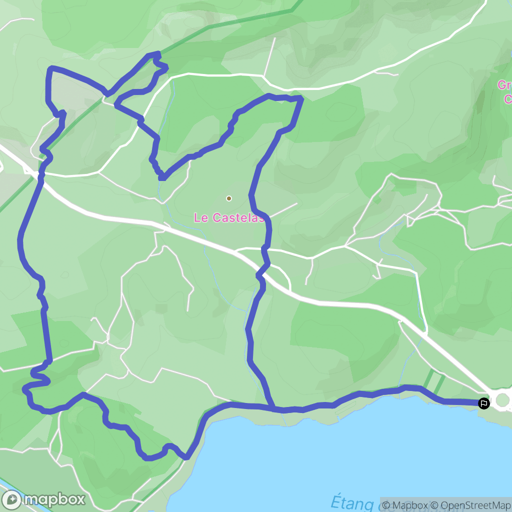Gruissan : carte du parcours de randonnée - France