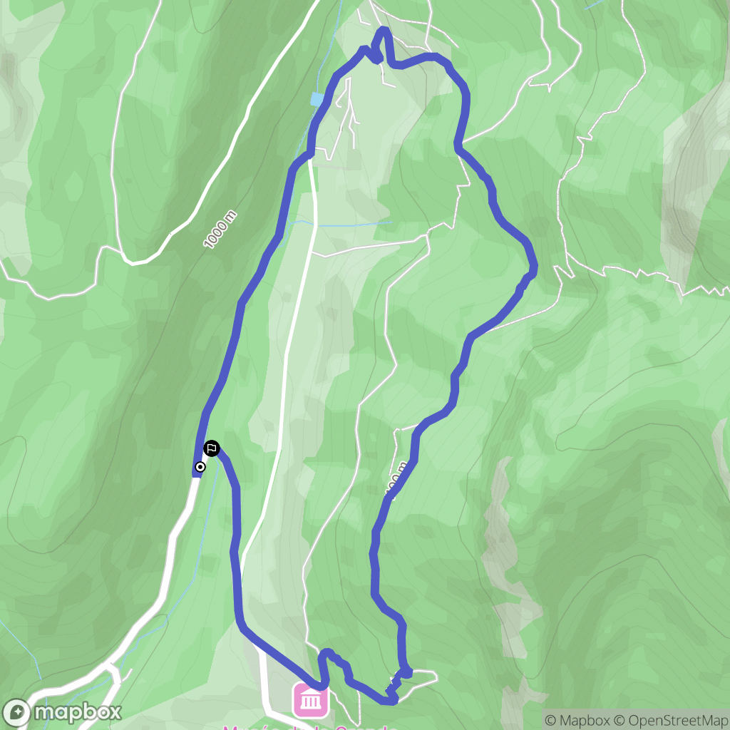 Saint-Pierre-de-Chartreuse : carte du parcours de randonnée - France