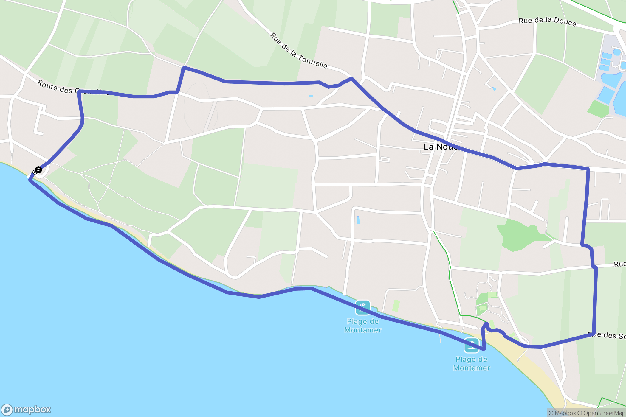 Sainte-Marie-de-Ré : carte du parcours de randonnée - France