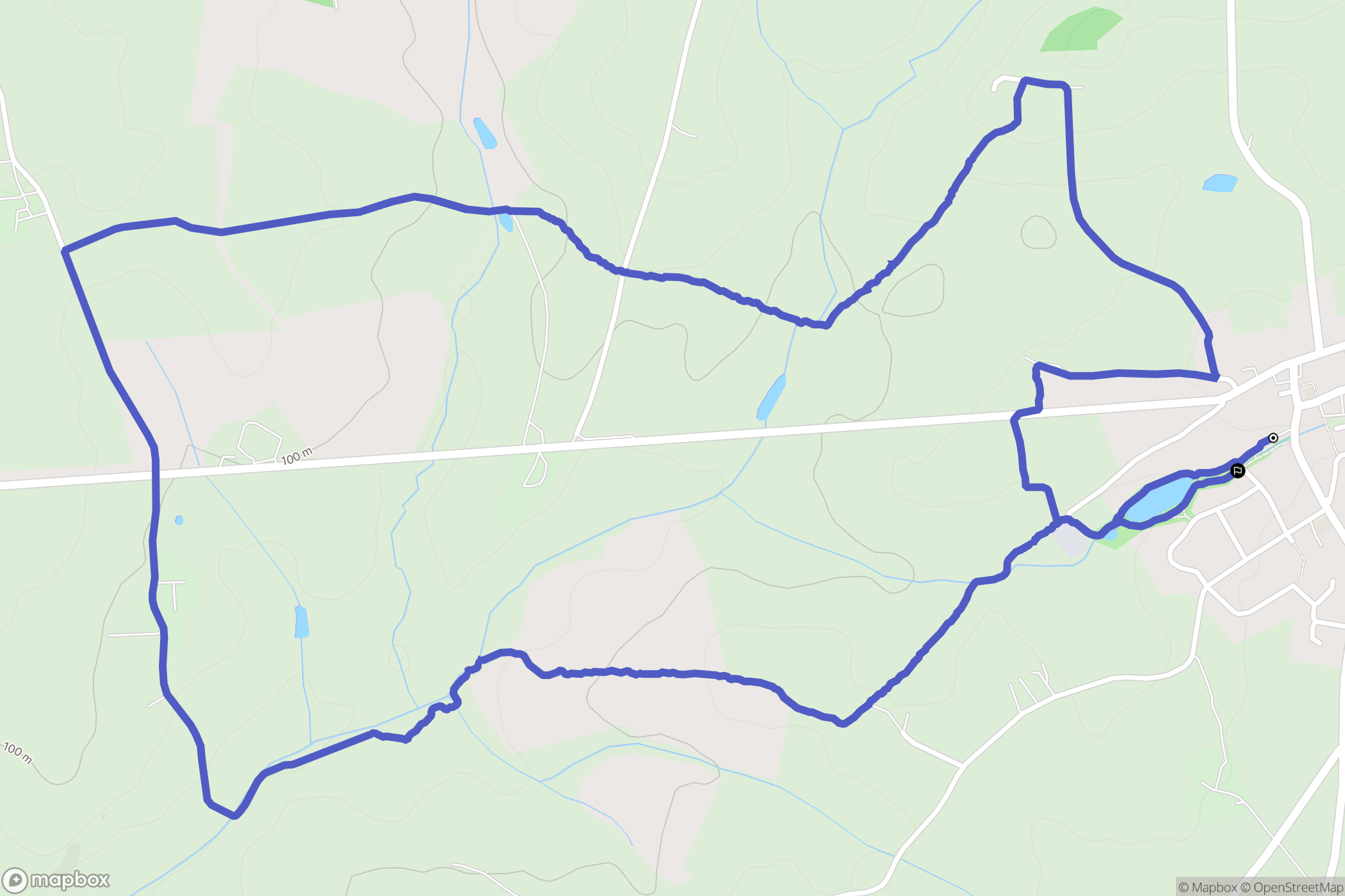 Montrevault-sur-Èvre : carte du parcours de randonnée - France