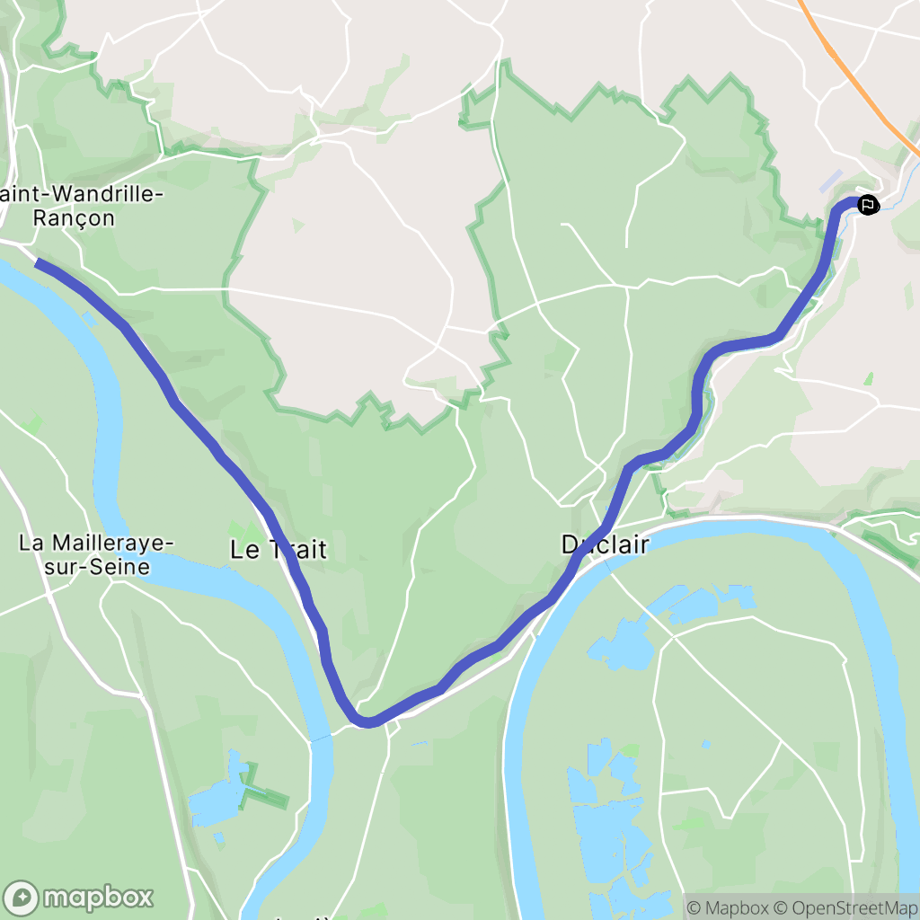 Villers-Écalles : carte du parcours de randonnée - France