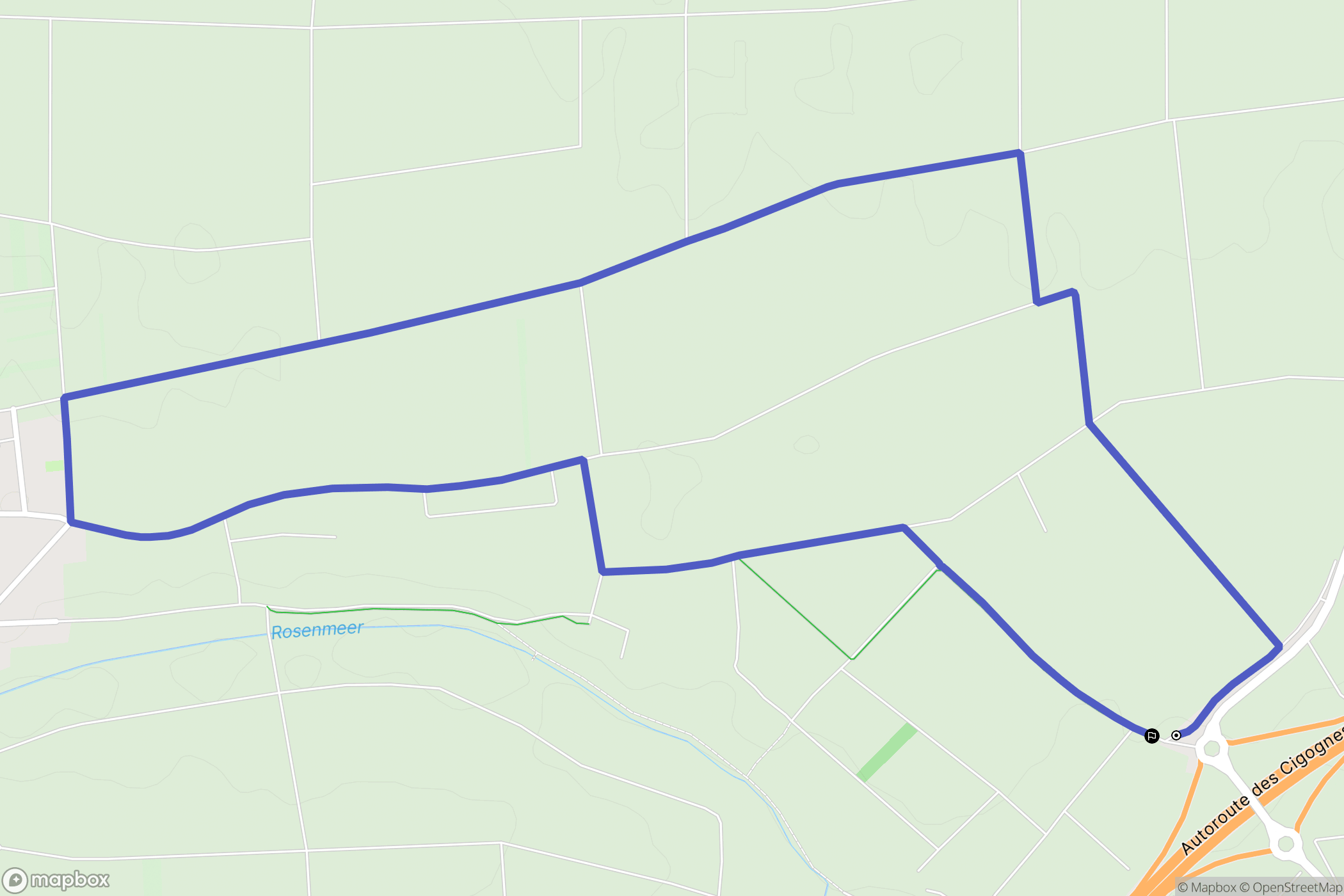 Innenheim : carte du parcours de randonnée - France