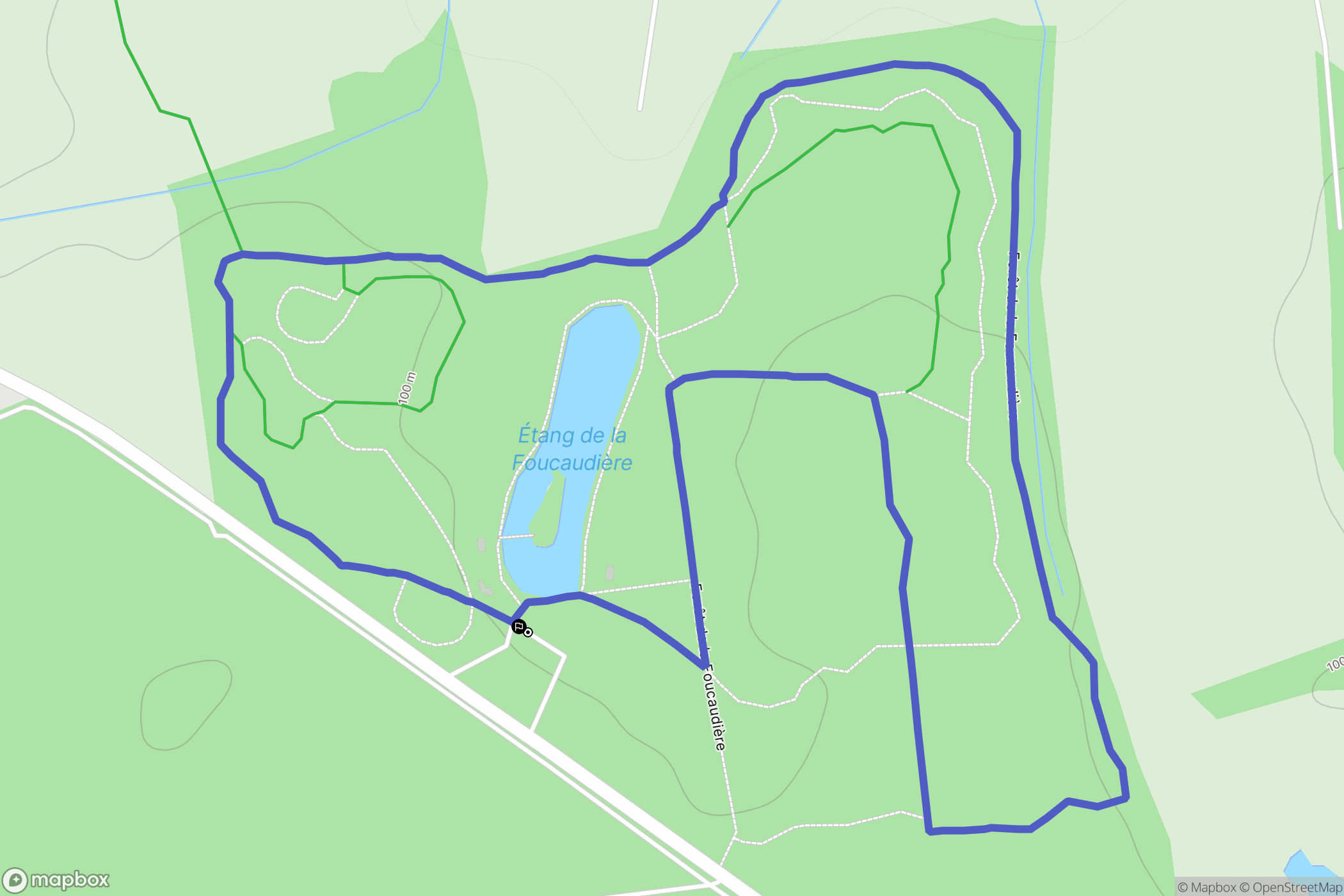Orée d'Anjou : carte du parcours de randonnée - France