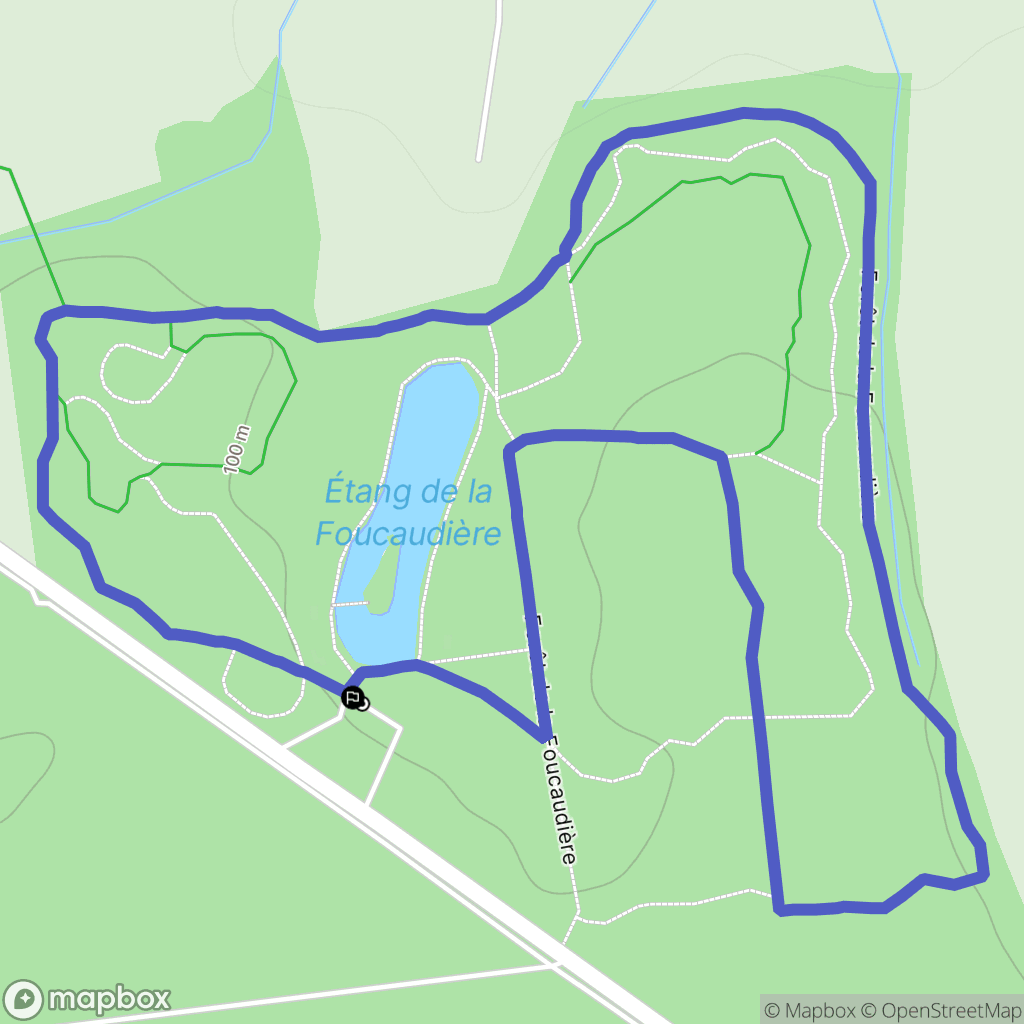 Orée d'Anjou : carte du parcours de randonnée - France
