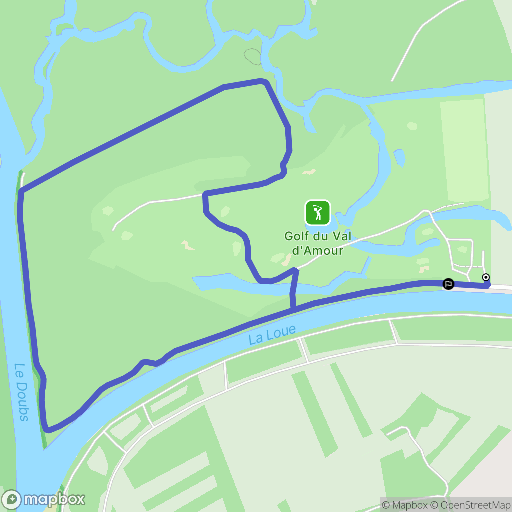 Parcey : carte du parcours de randonnée - France