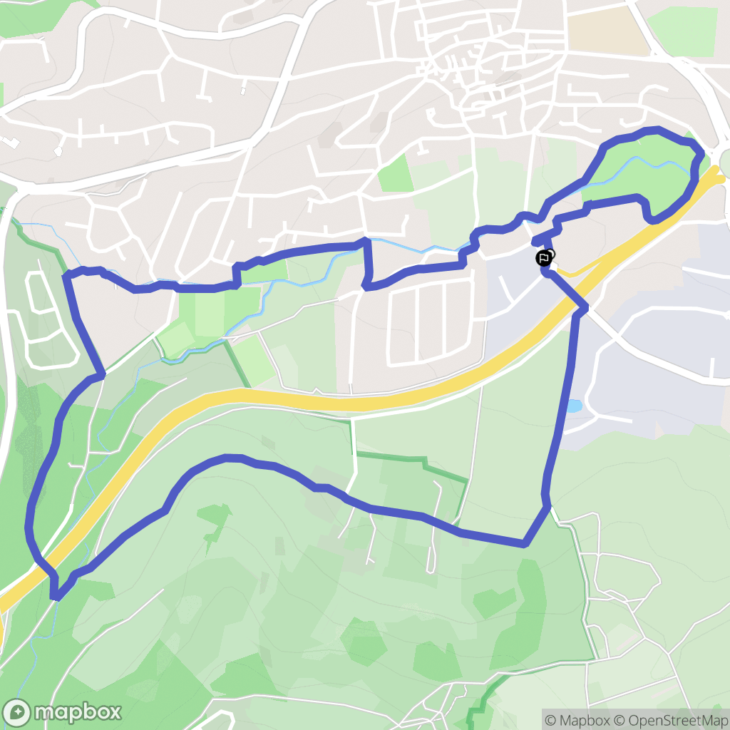 Beaumont : carte du parcours de randonnée - France