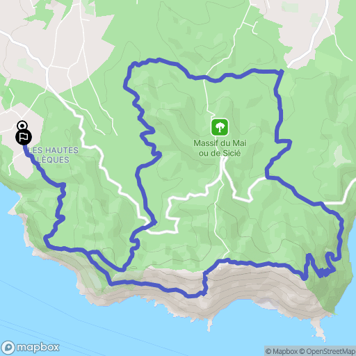 Six-Fours-les-Plages : carte du parcours de randonnée - France
