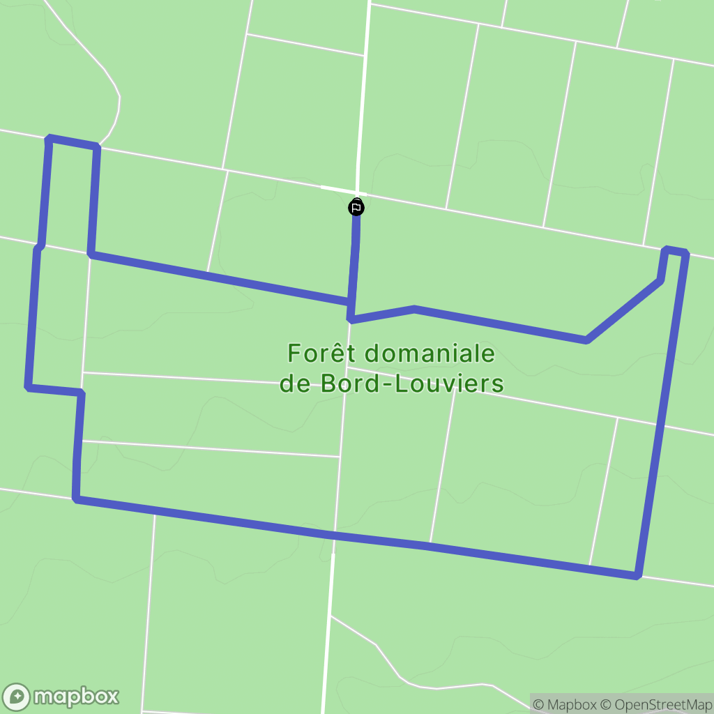 Les Damps : carte du parcours de randonnée - France