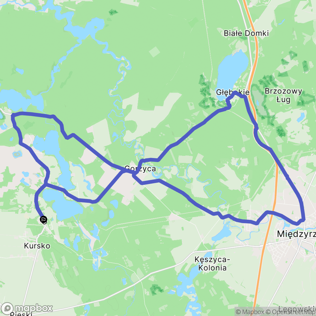Kursko: mapa trasy - Poland