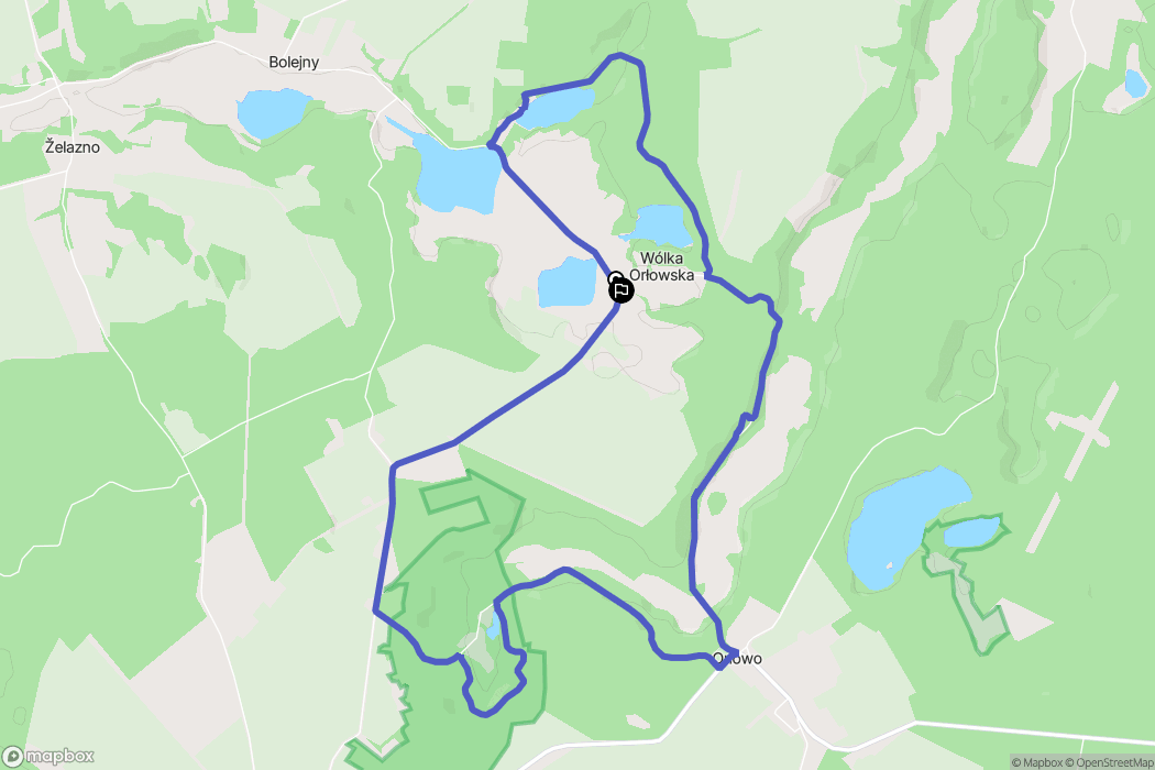 Wólka Orłowska: mapa trasy - Poland
