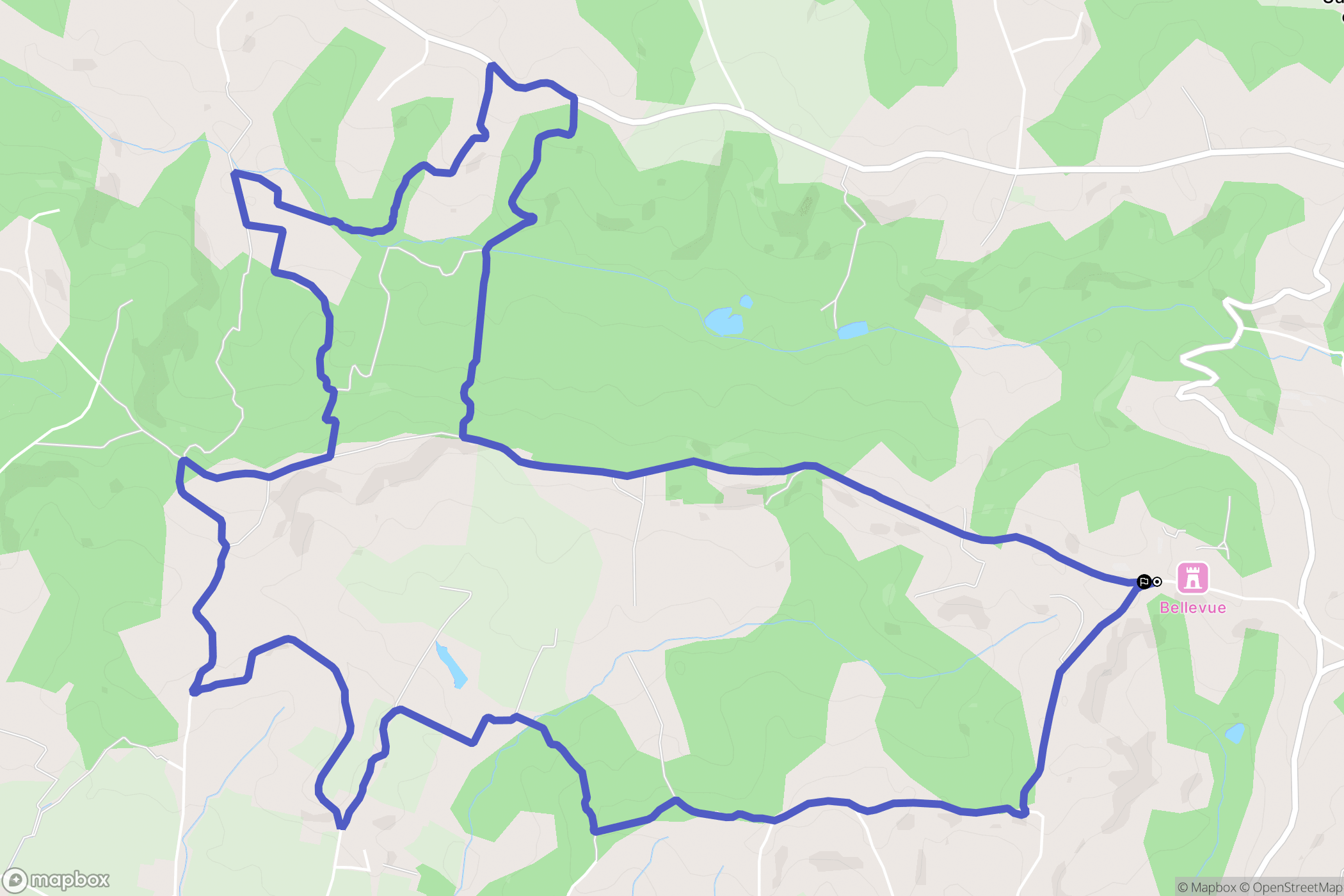 Baigts-de-Béarn : carte du parcours de randonnée - France