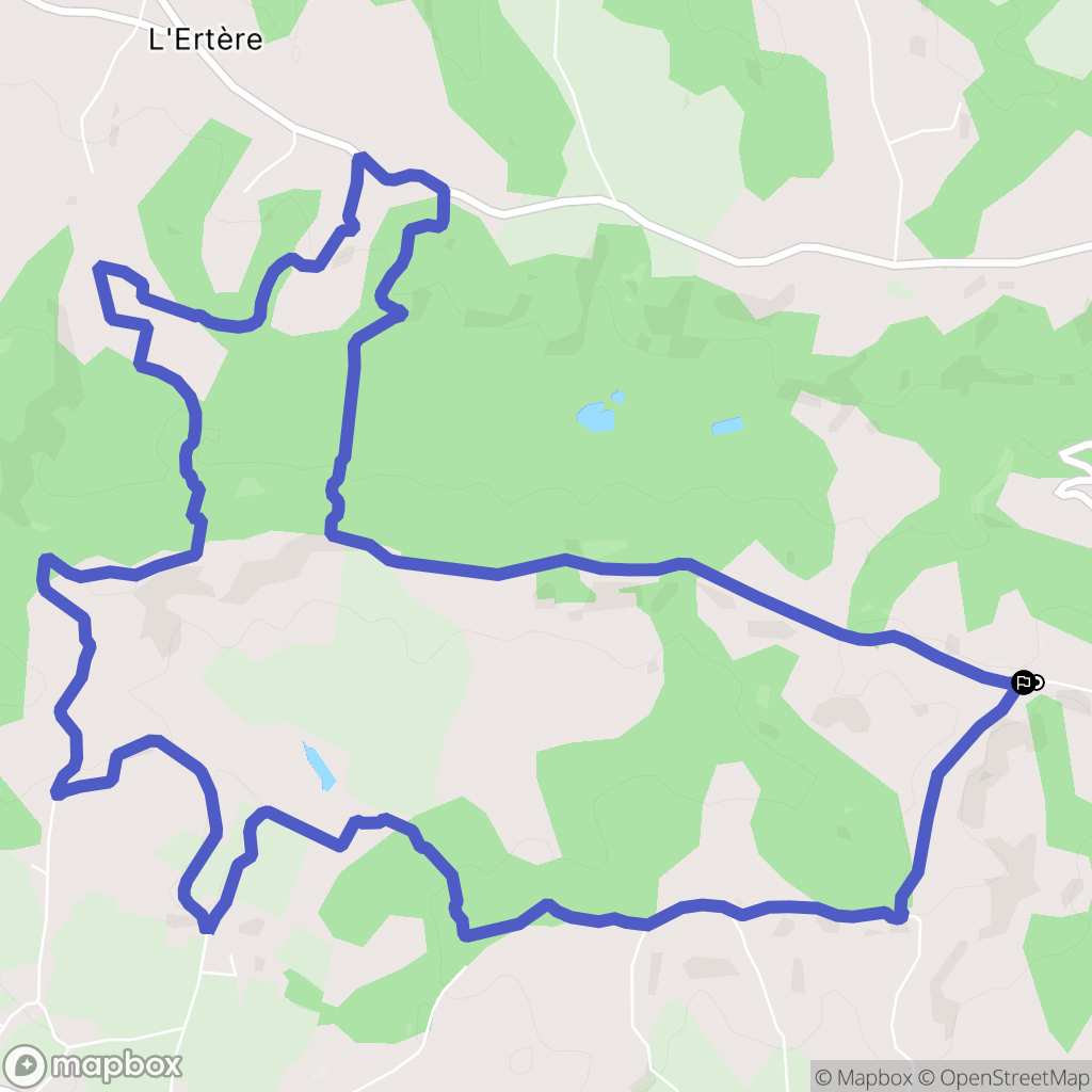 Baigts-de-Béarn : carte du parcours de randonnée - France