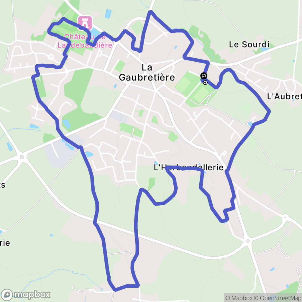 La Gaubretière : carte du parcours de randonnée - France