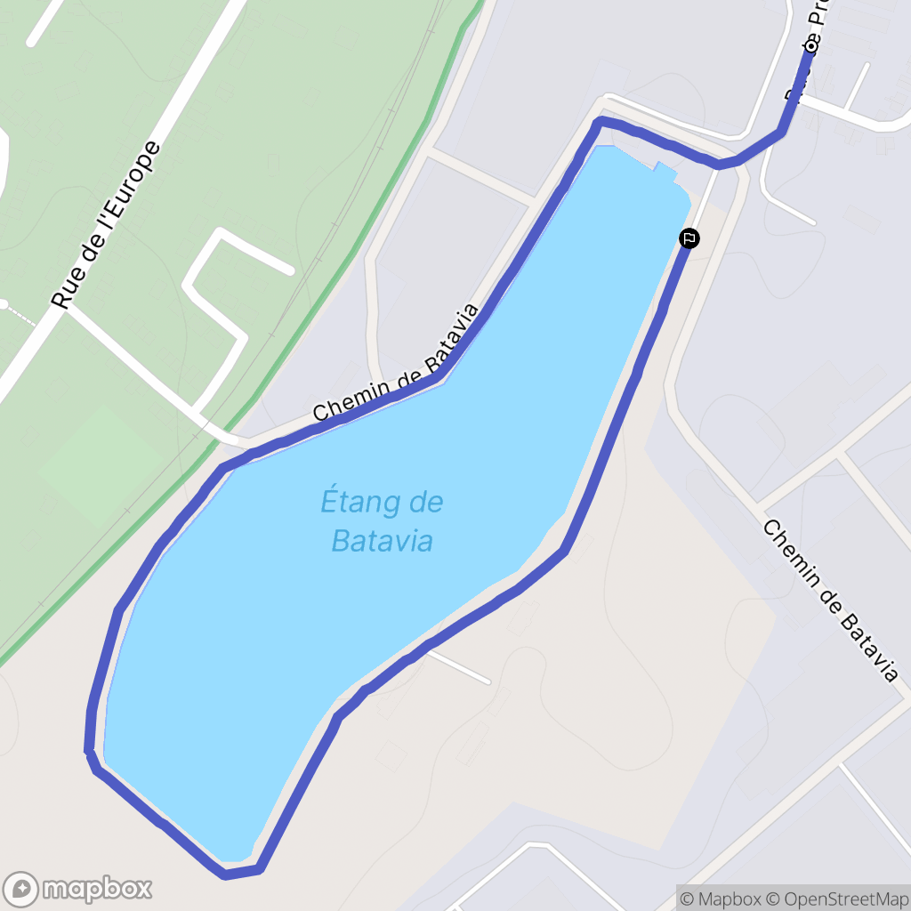 Arques : carte du parcours de randonnée - France