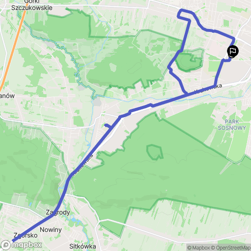 Kielce: mapa trasy - Poland