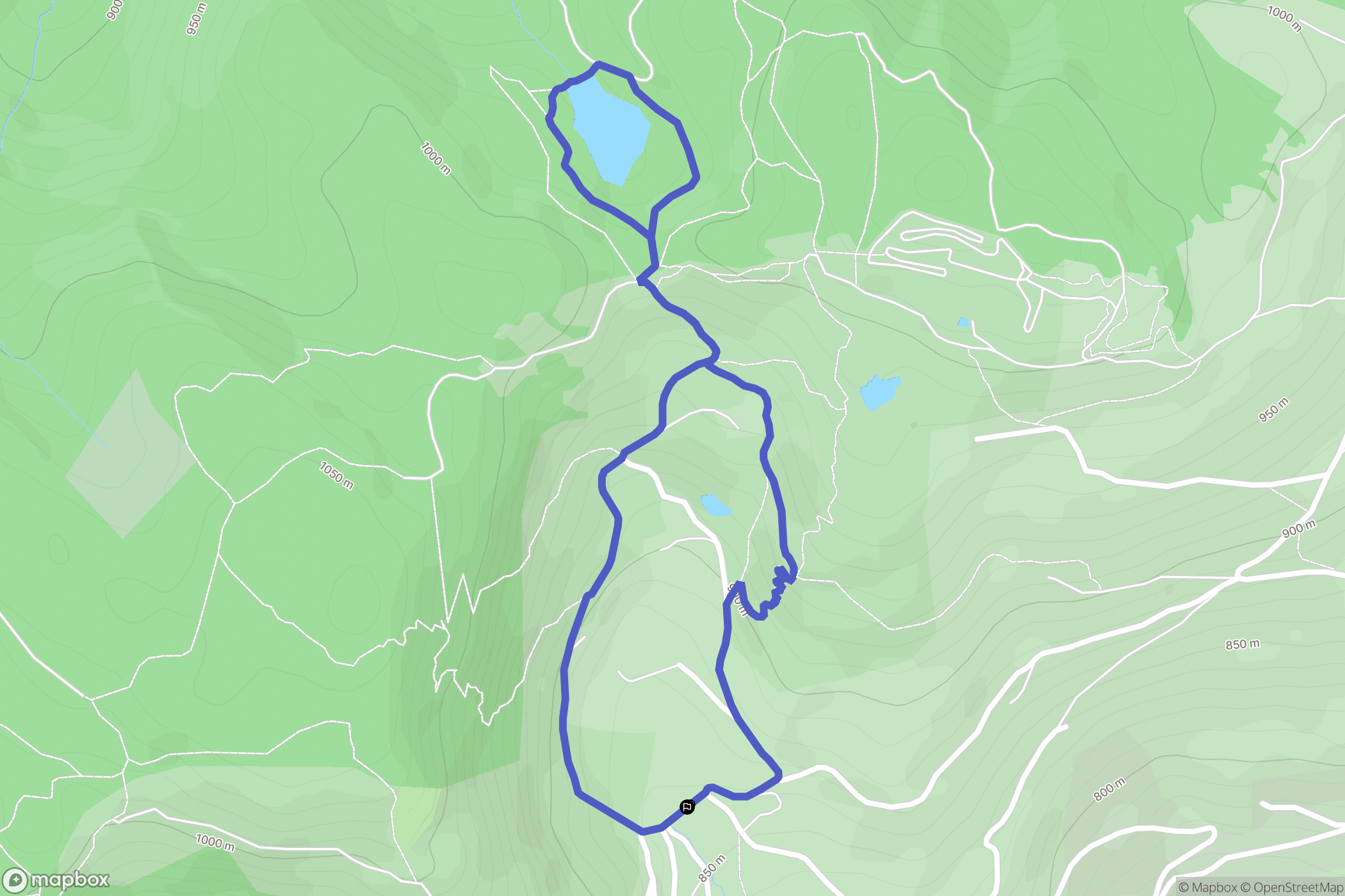 La Bresse : carte du parcours de randonnée - France