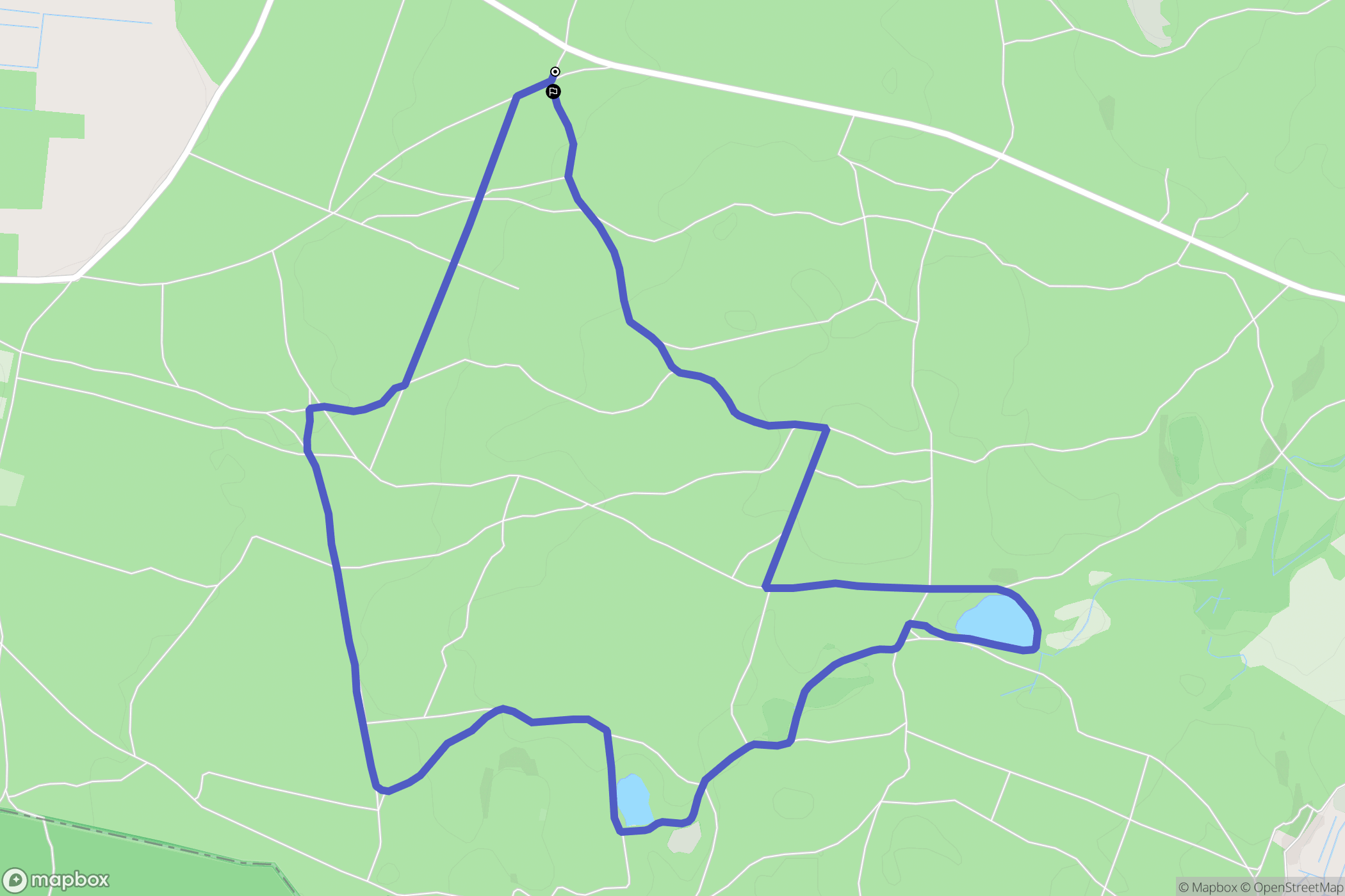 Okrągła Łąka: mapa trasy - Poland