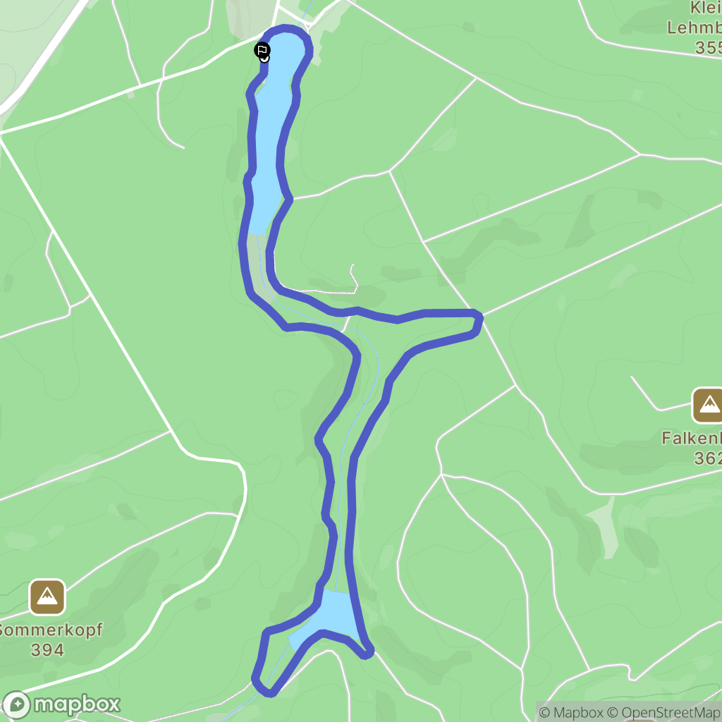 Bitche : carte du parcours de randonnée - France
