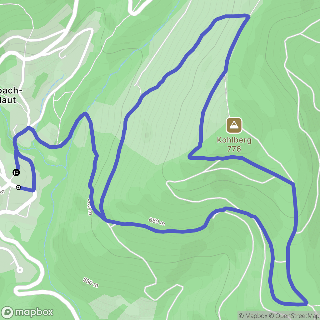 Bourbach-le-Haut : carte du parcours de randonnée - France