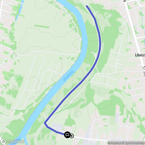 Jasło: mapa trasy - Poland