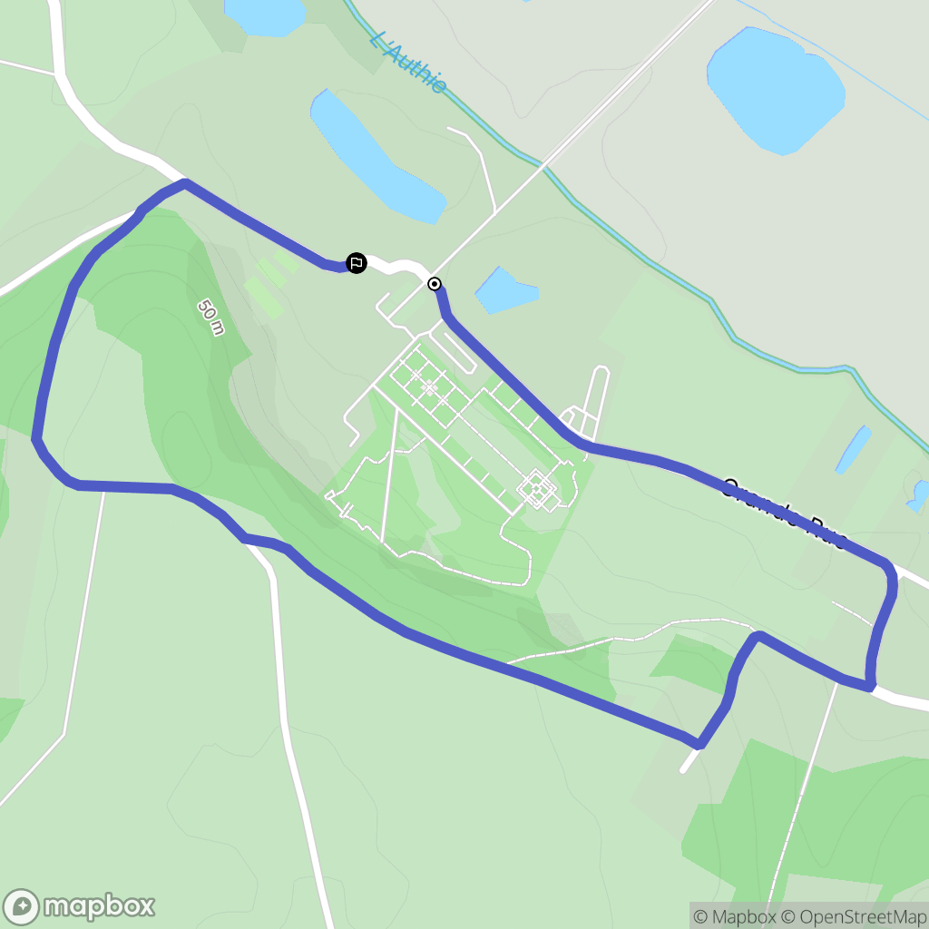 Argoules : carte du parcours de randonnée - France