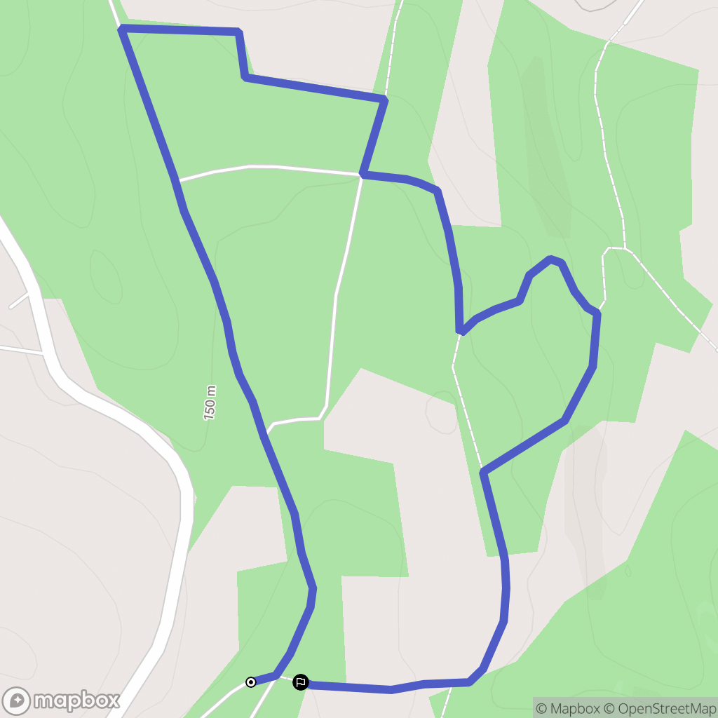 Le Grand-Celland : carte du parcours de randonnée - France