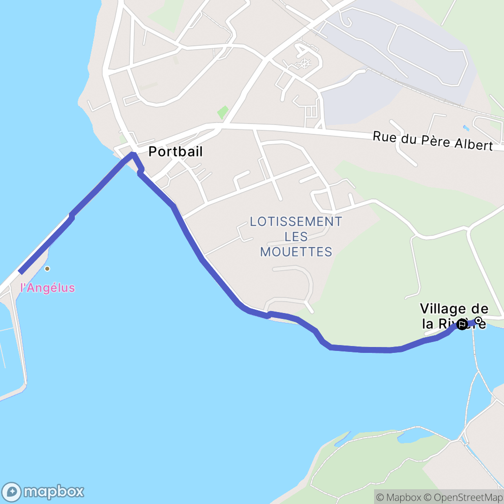 Port-Bail-sur-Mer : carte du parcours de randonnée - France