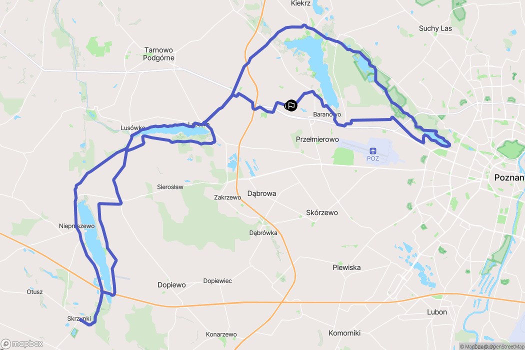 Swadzim: mapa trasy - Poland