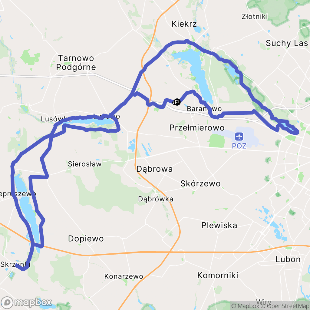 Swadzim: mapa trasy - Poland