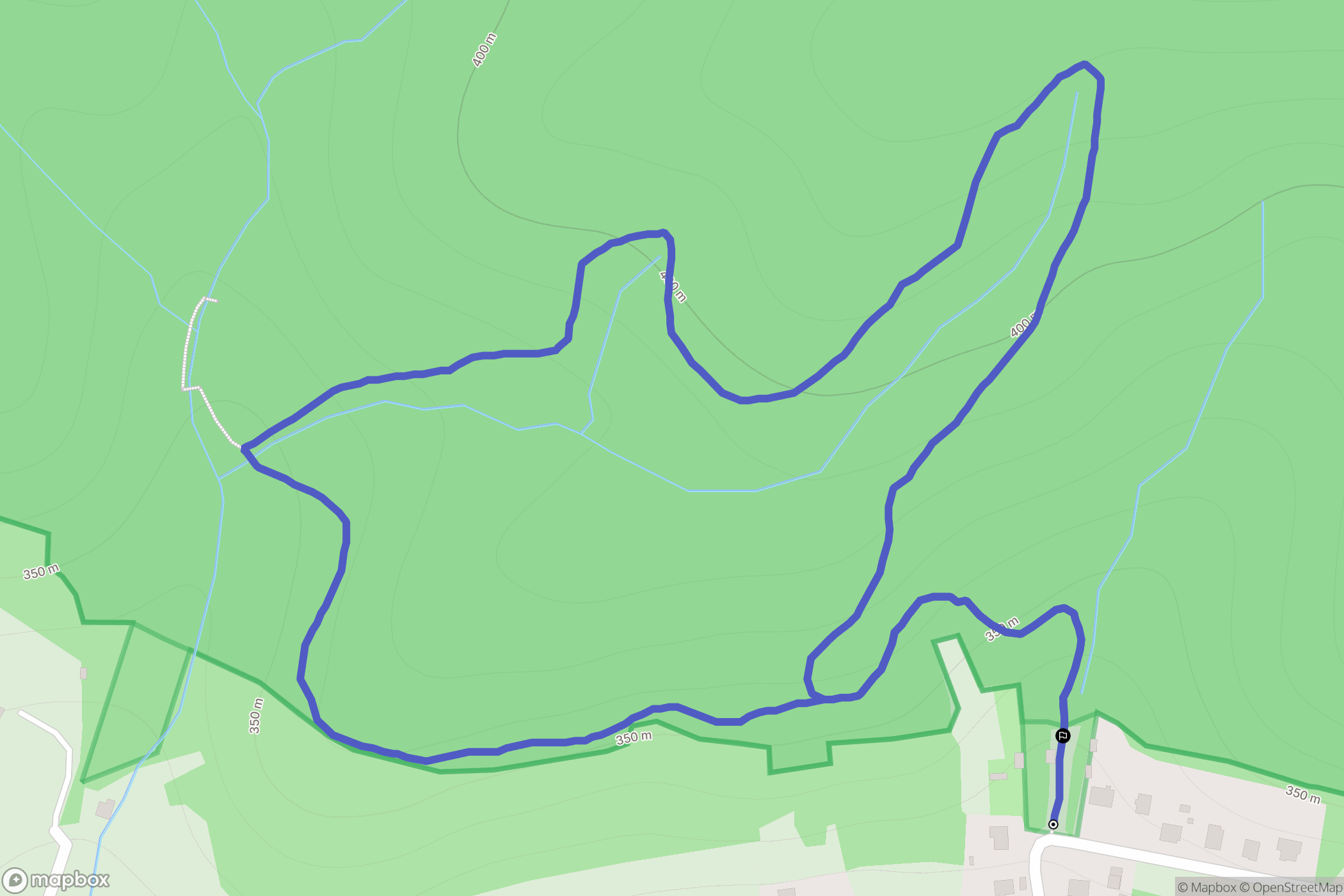 Bykowce: mapa trasy - Poland