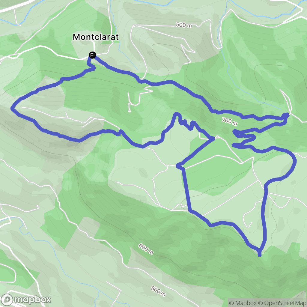 Saint-Rome-de-Cernon : carte du parcours de randonnée - France