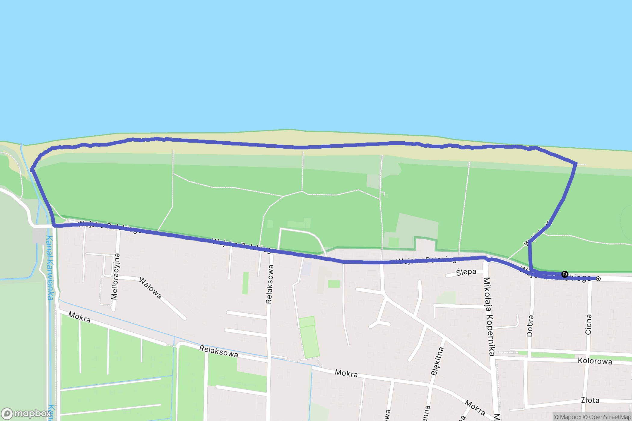 Władysławowo: mapa trasy - Poland