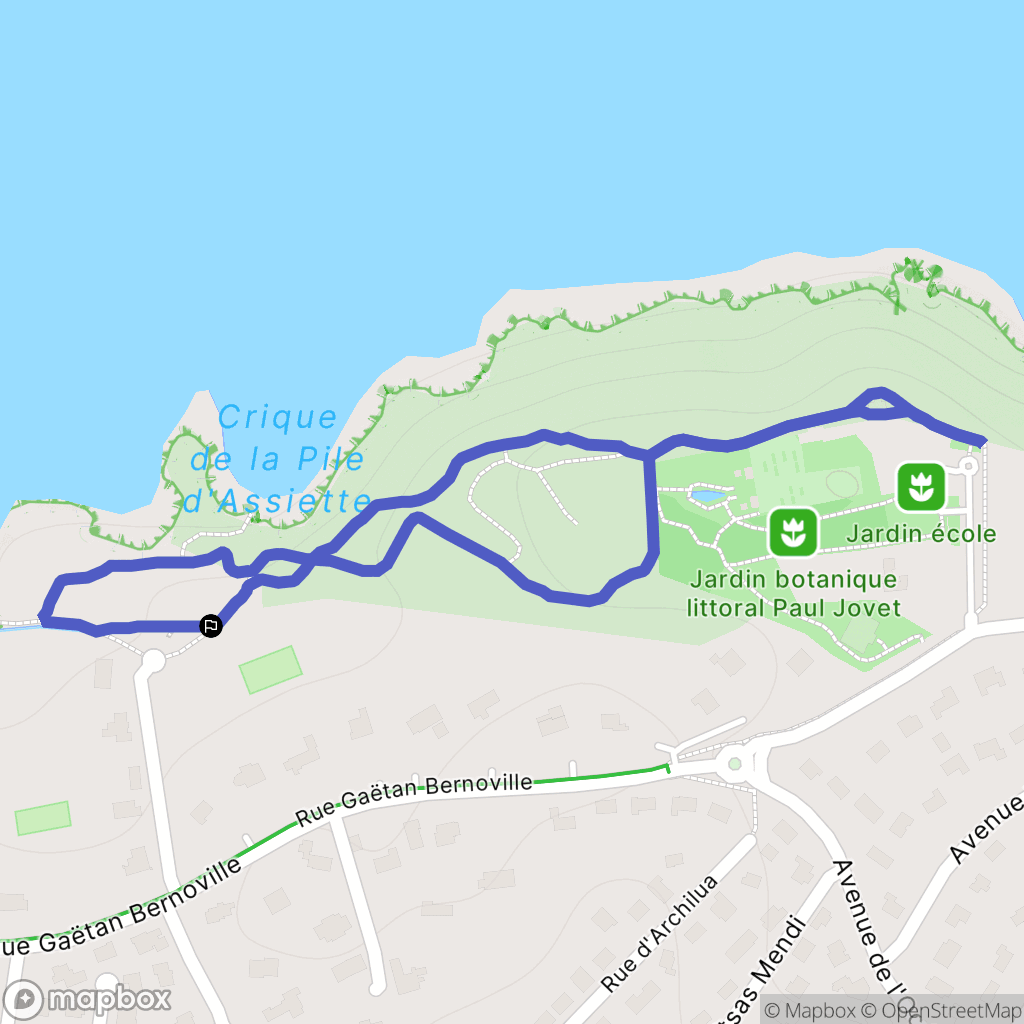 Saint-Jean-de-Luz : carte du parcours de randonnée - France