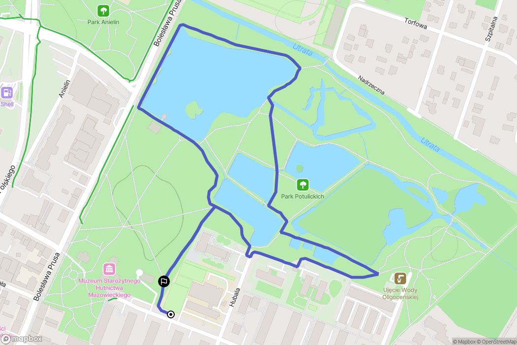 Pruszków: mapa trasy - Poland