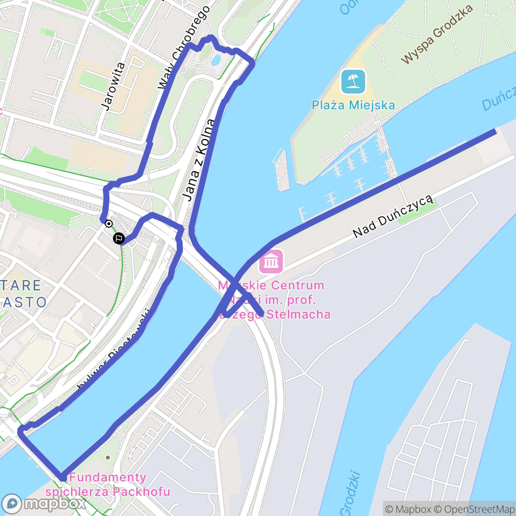 Szczecin: mapa trasy - Poland