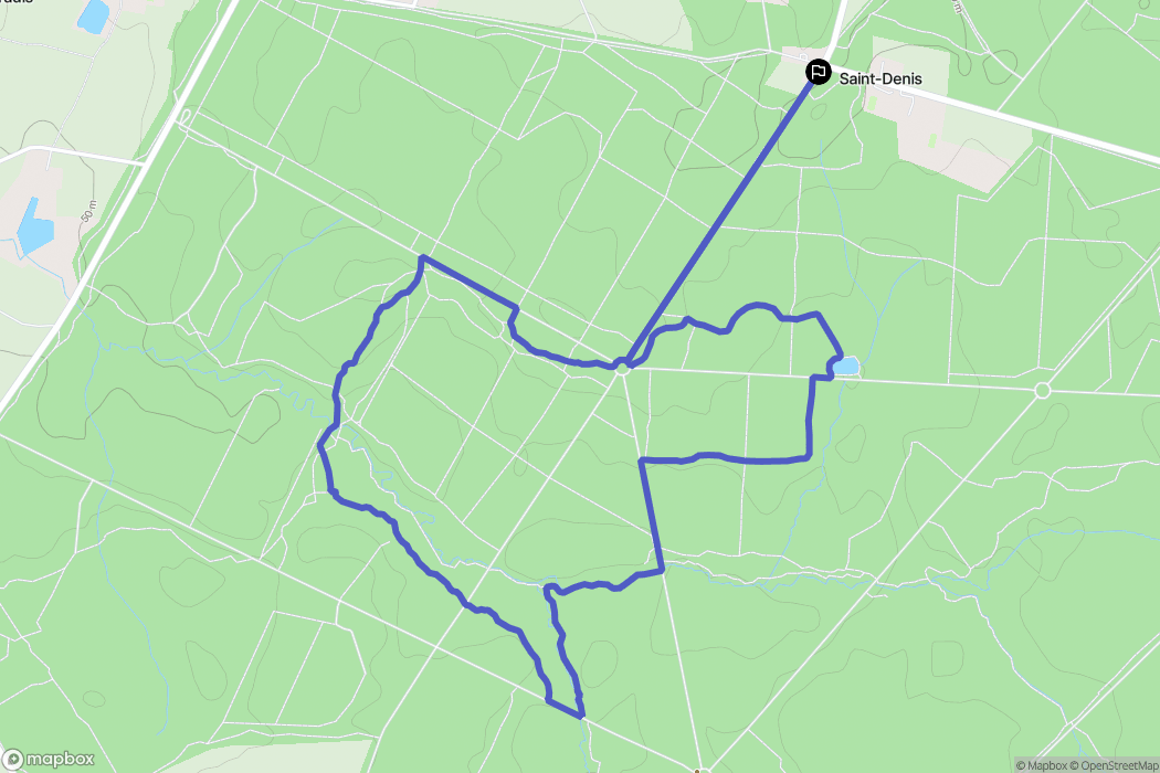 Liffré : carte du parcours de randonnée - France