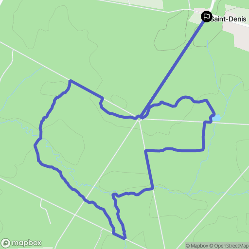 Liffré : carte du parcours de randonnée - France