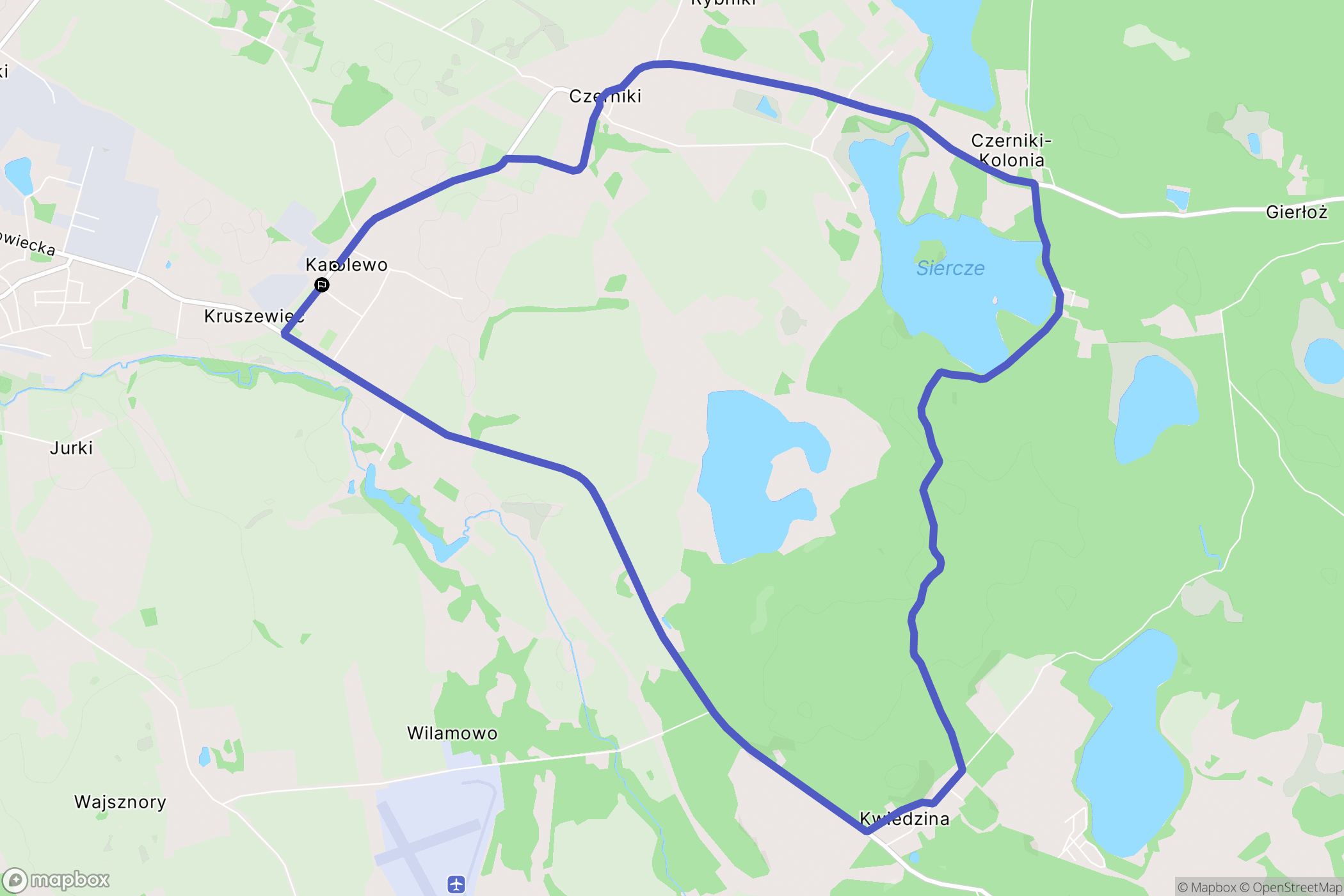 Karolewo: mapa trasy - Poland