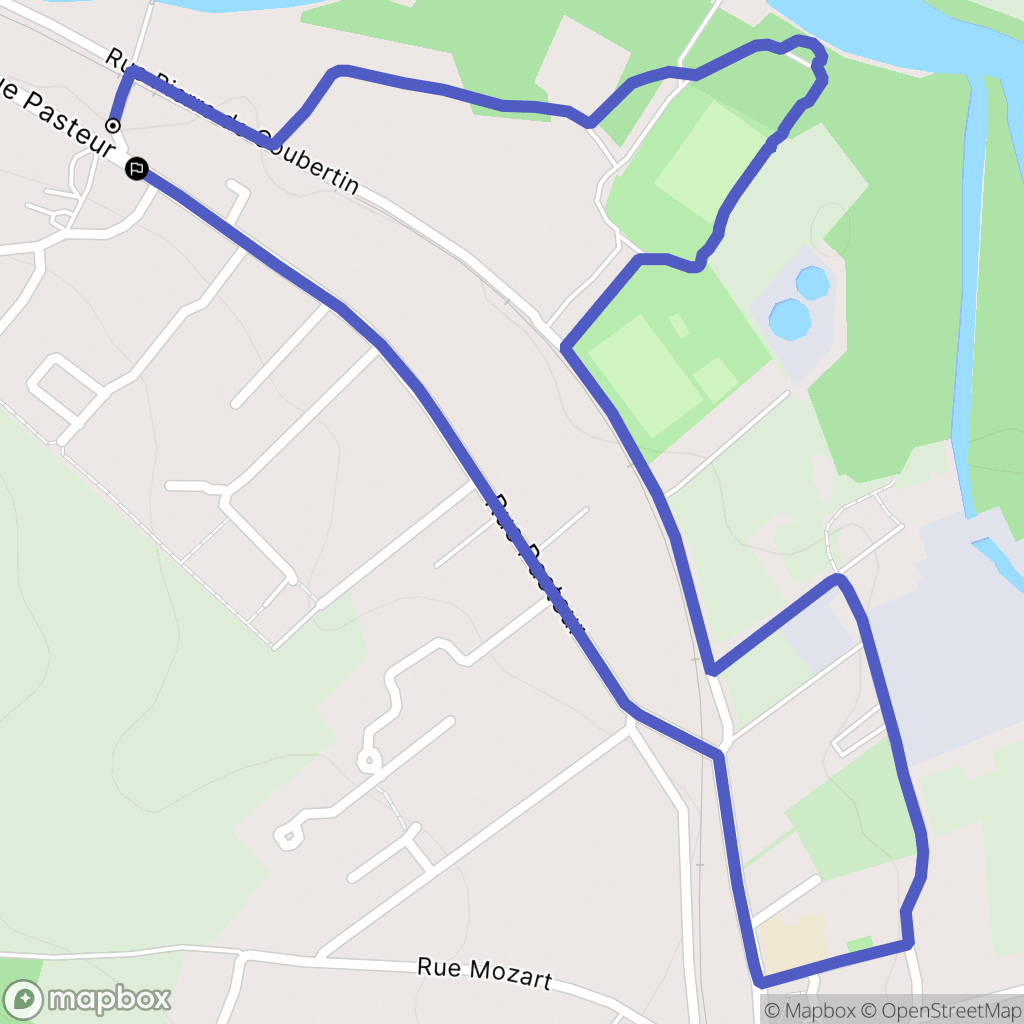 Magnac-sur-Touvre : carte du parcours de randonnée - France