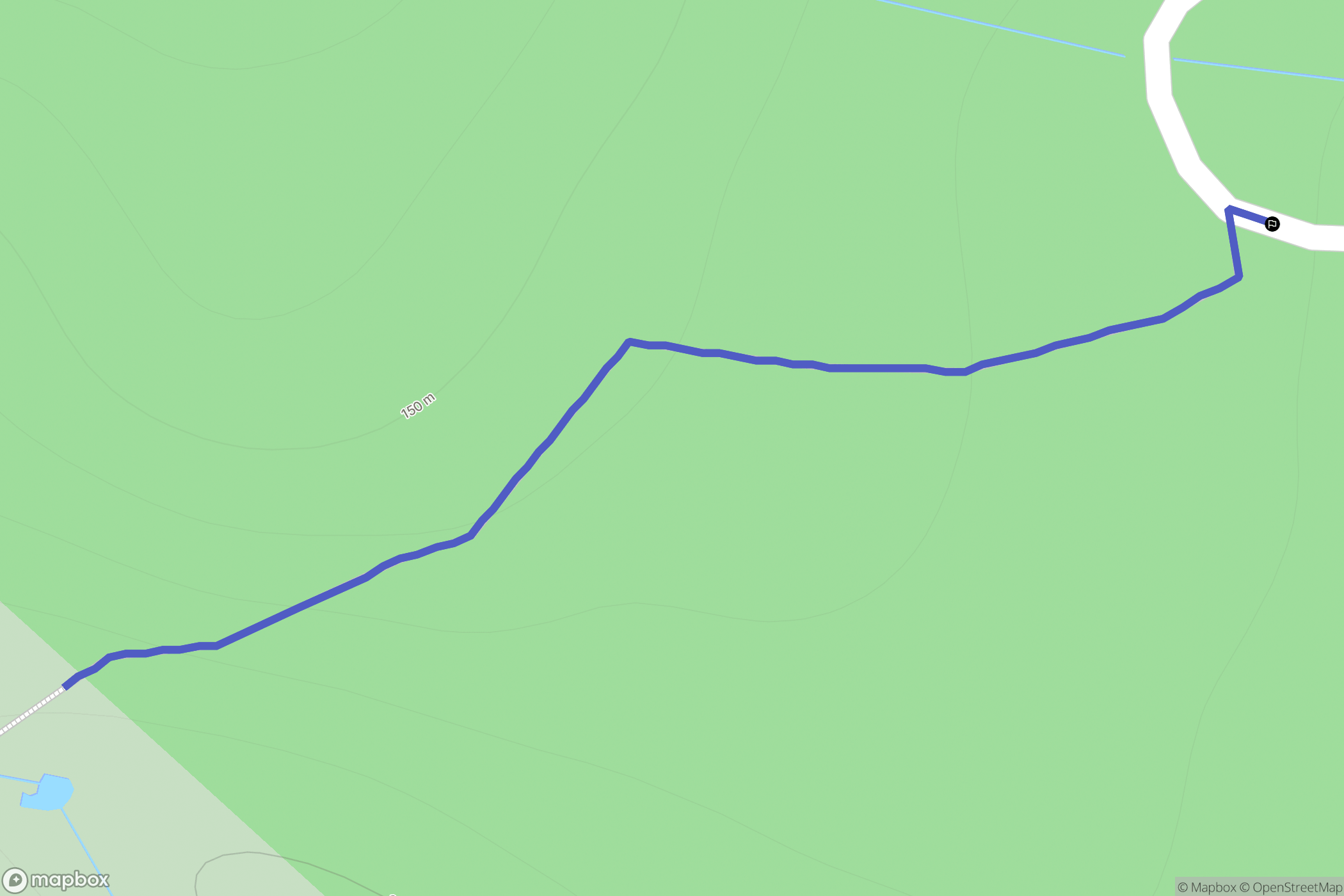 Poggio-di-Nazza : carte du parcours de randonnée - France