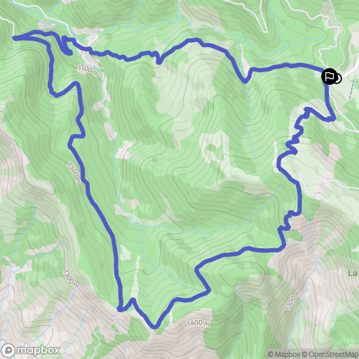 Sigoyer : carte du parcours de randonnée - France