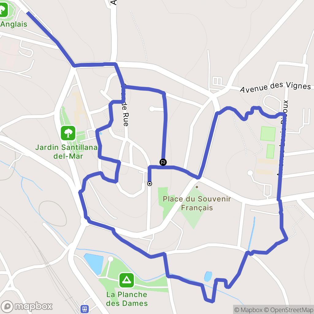 Le Dorat : carte du parcours de randonnée - France