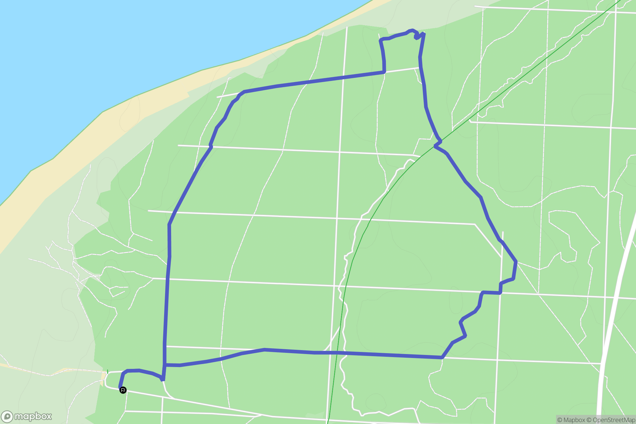 La Tremblade : carte du parcours de randonnée - France