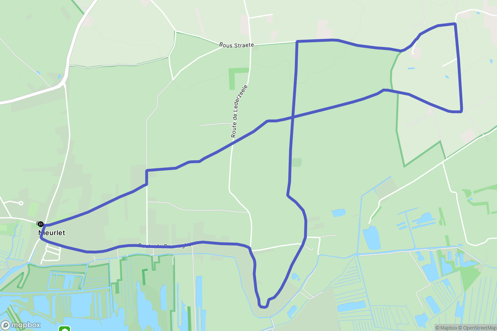 Nieurlet : carte du parcours de randonnée - France